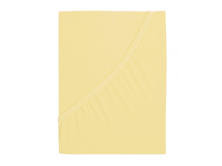 Jersey prostěradlo s elastanem Lycra - Vanilková