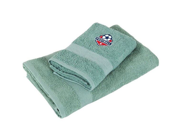 Ručník s výšivkou 50x90 Adria - zelená Football