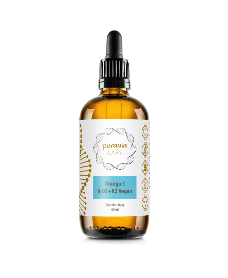 Omega 3 & D3 + K2 VEGAN, 60 ml