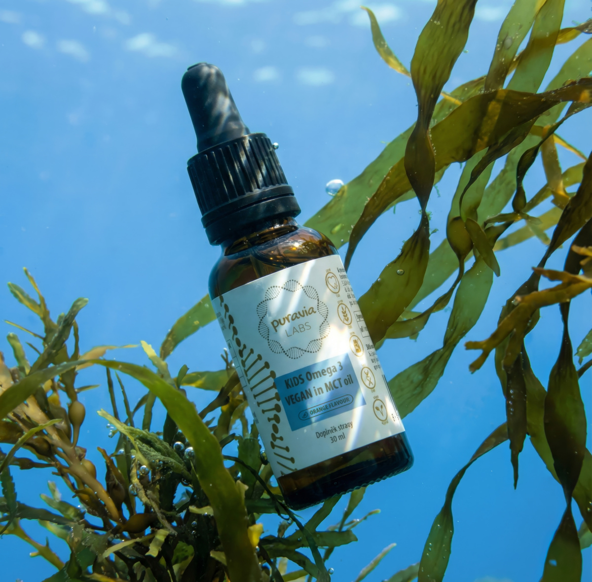 KIDS Omega 3 VEGAN - pomaranč, 30 ml