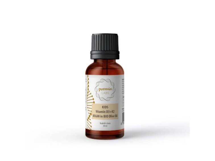 KIDS D3+K2 v bio olivovom oleji VEGAN, 30 ml