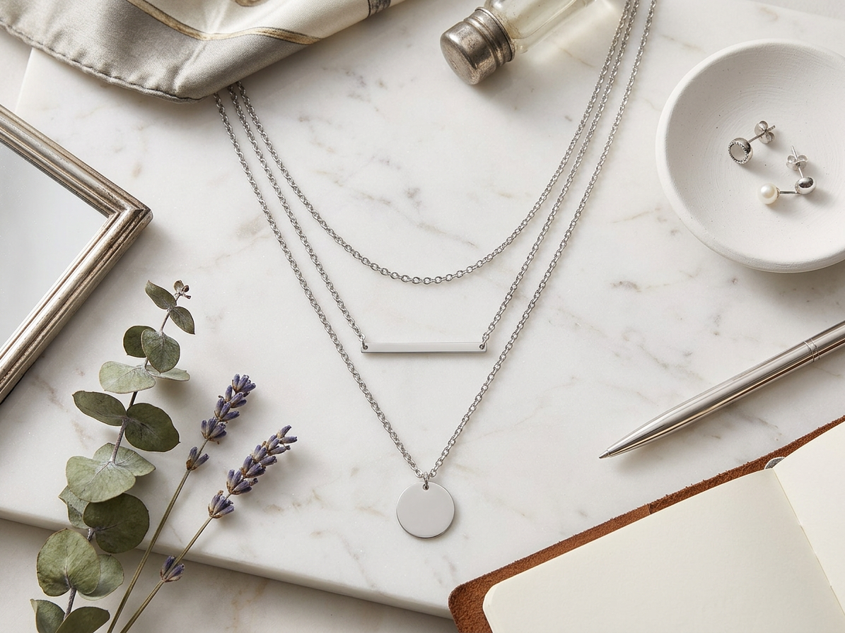 Set náhrdelníků GABRIELLE Silver