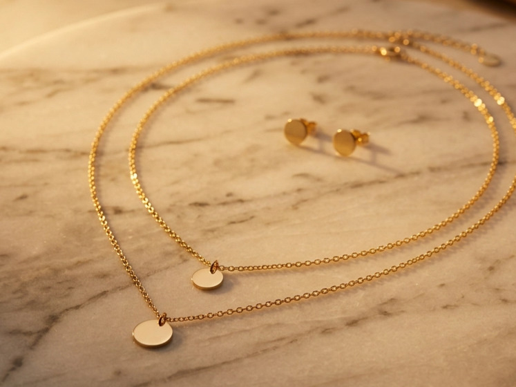 Set náhrdelníků ADRIENNE Gold