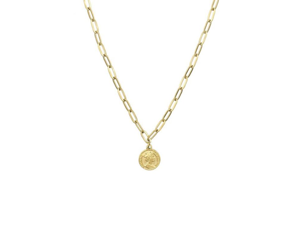 Náhrdelník Chain & Coin Gold
