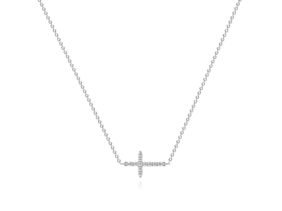 Náhrdelník CROSSES se Zirkony Silver