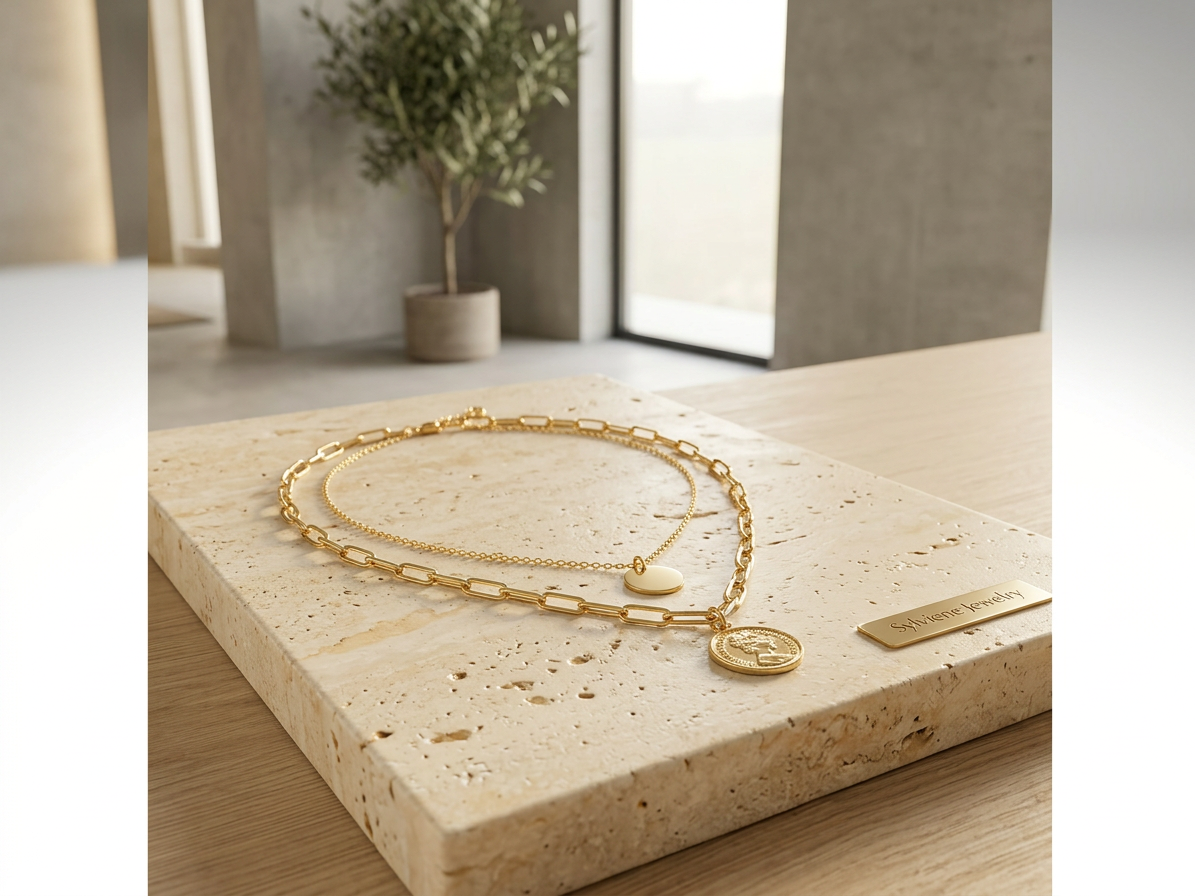 Náhrdelník Chain & Coin Gold
