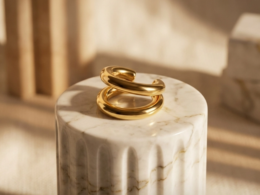Záušnice BELLE Gold 1 ks