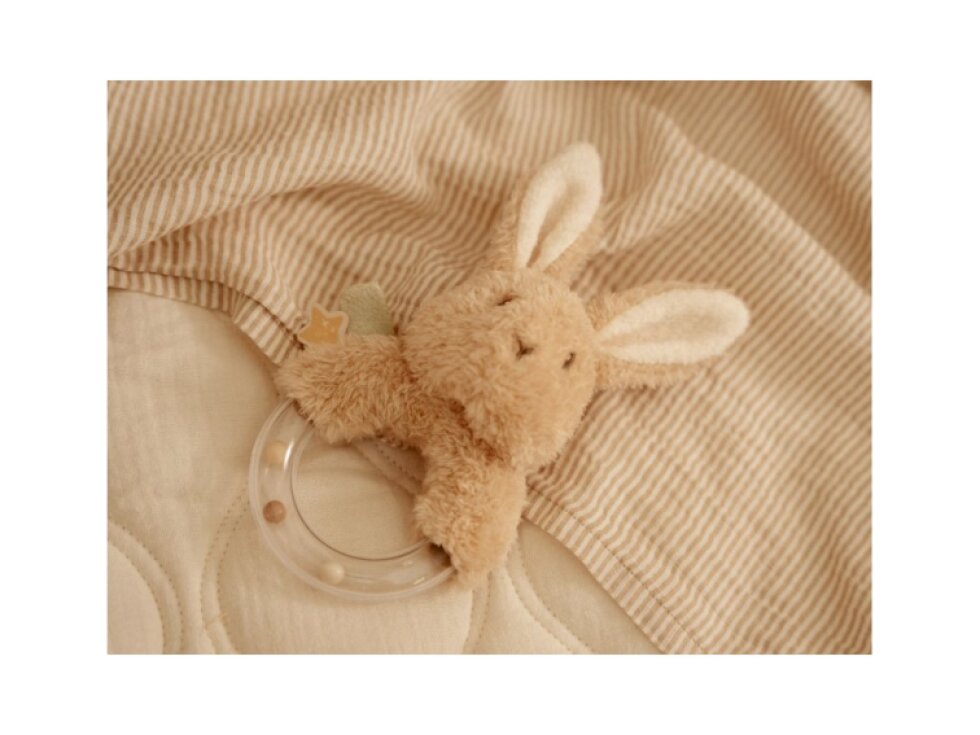 Little Dutch Hrkálka s korálkami králiček Newborn Naturals