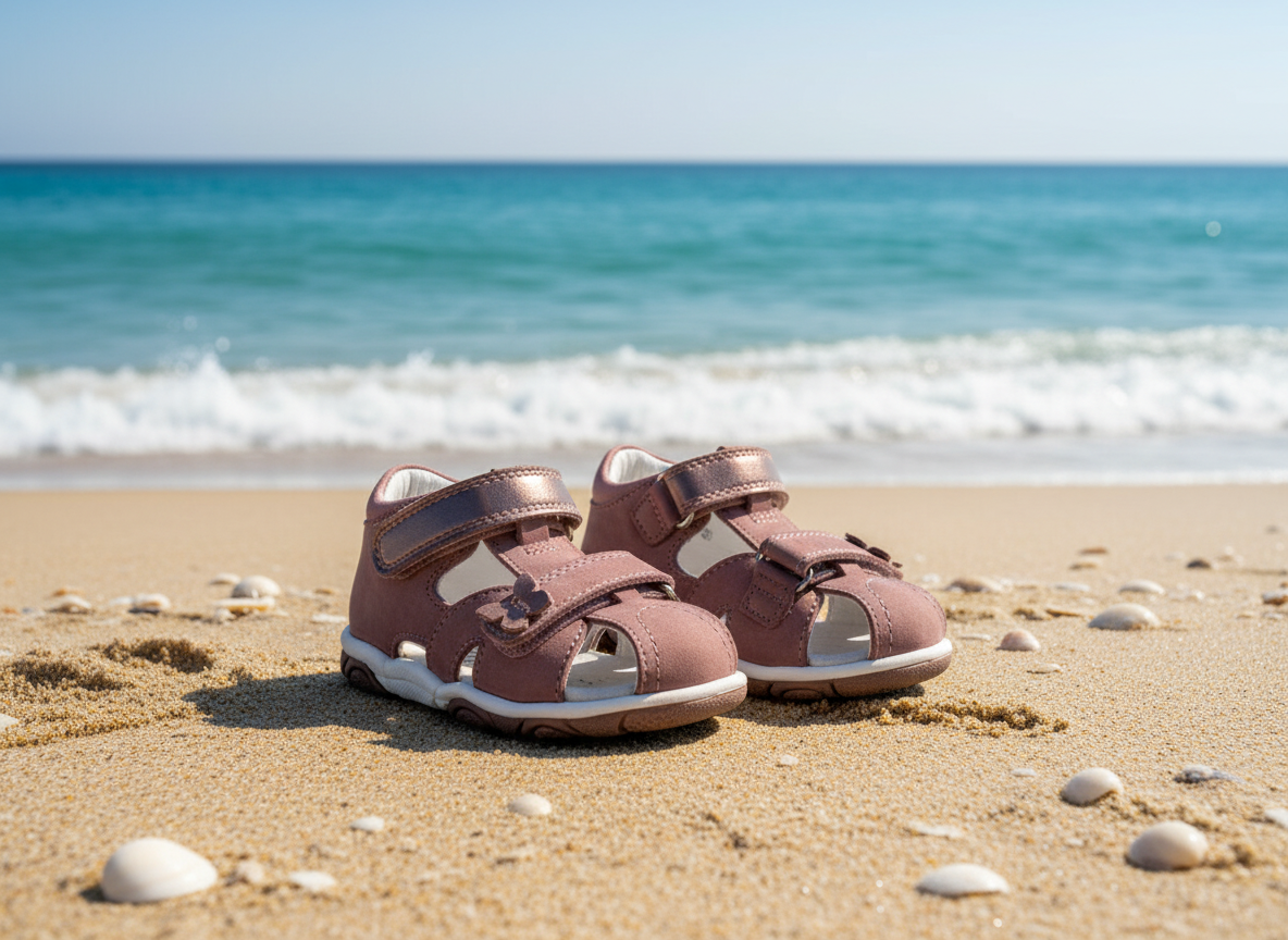 Protetika - Detské dievčenské sandálky LINDA OLD PINK