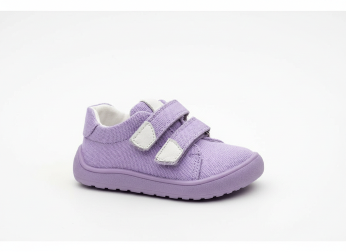 Protetika - Detské prechodné barefoot topánky KORO PURPLE