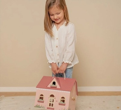 Little Dutch Domček pre bábiky drevený prenosný