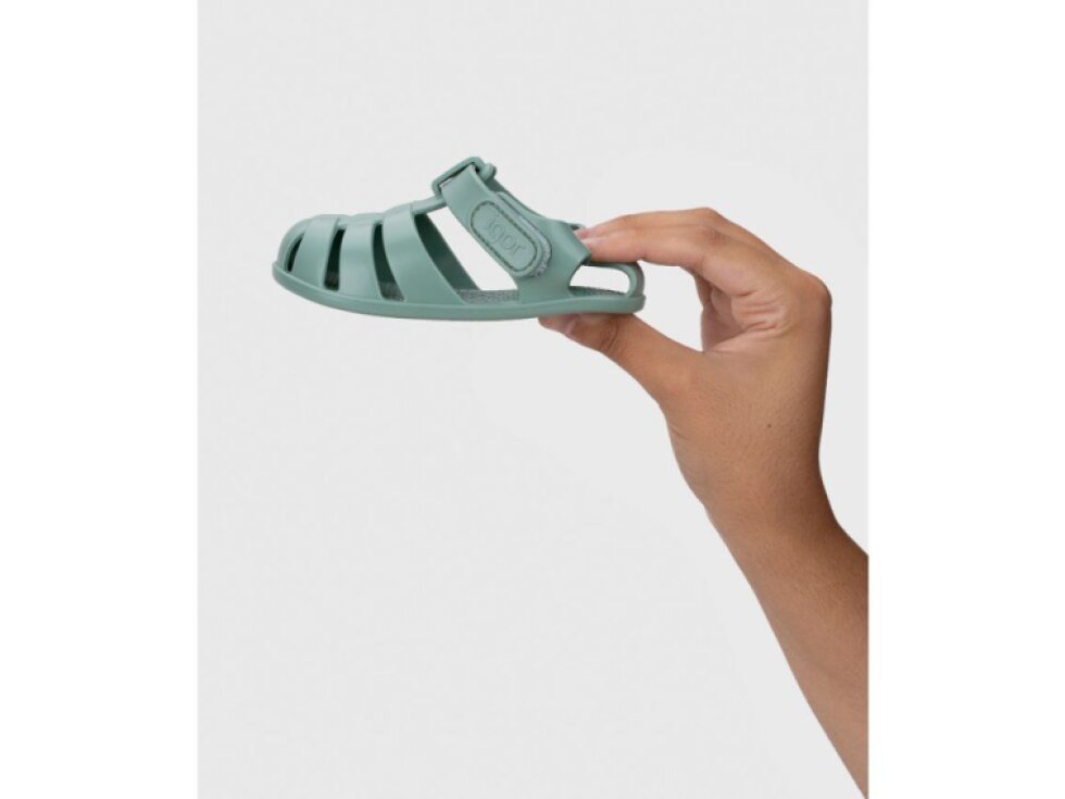 Igor - Detské barefoot sandálky Nemo Solid - Matcha