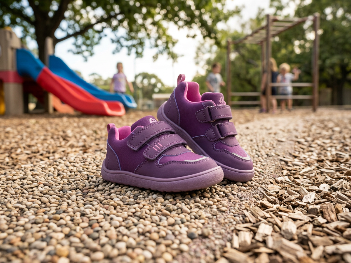 Protetika - Detské prechodné barefoot topánky PERSY PURPLE