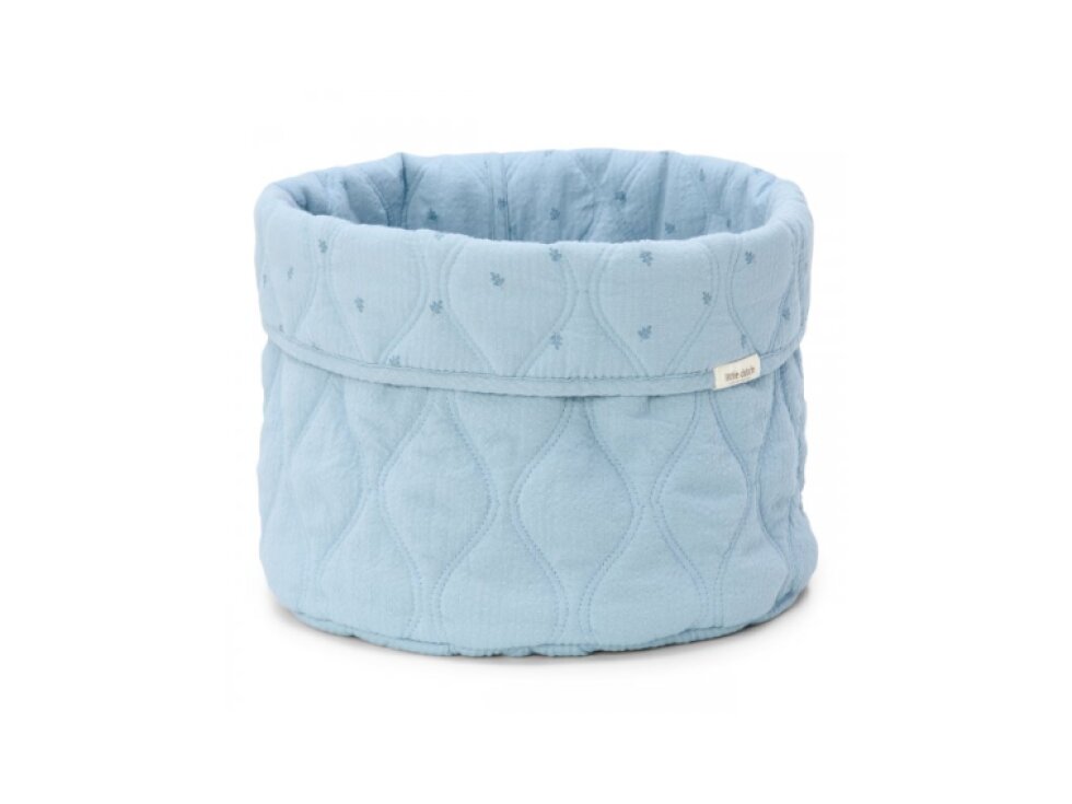 Little Dutch Košík textilný obojstranný veľký Pure Denim Blue