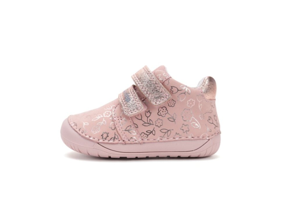 D.D. Step- Detské barefoot prechodné topánky S070-52724 Baby pink