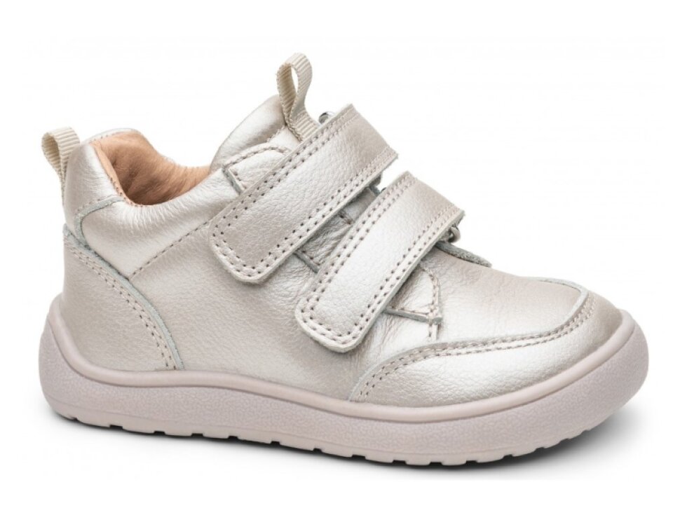 Protetika - Detské dievčenské barefoot topánky VIKI SILVER