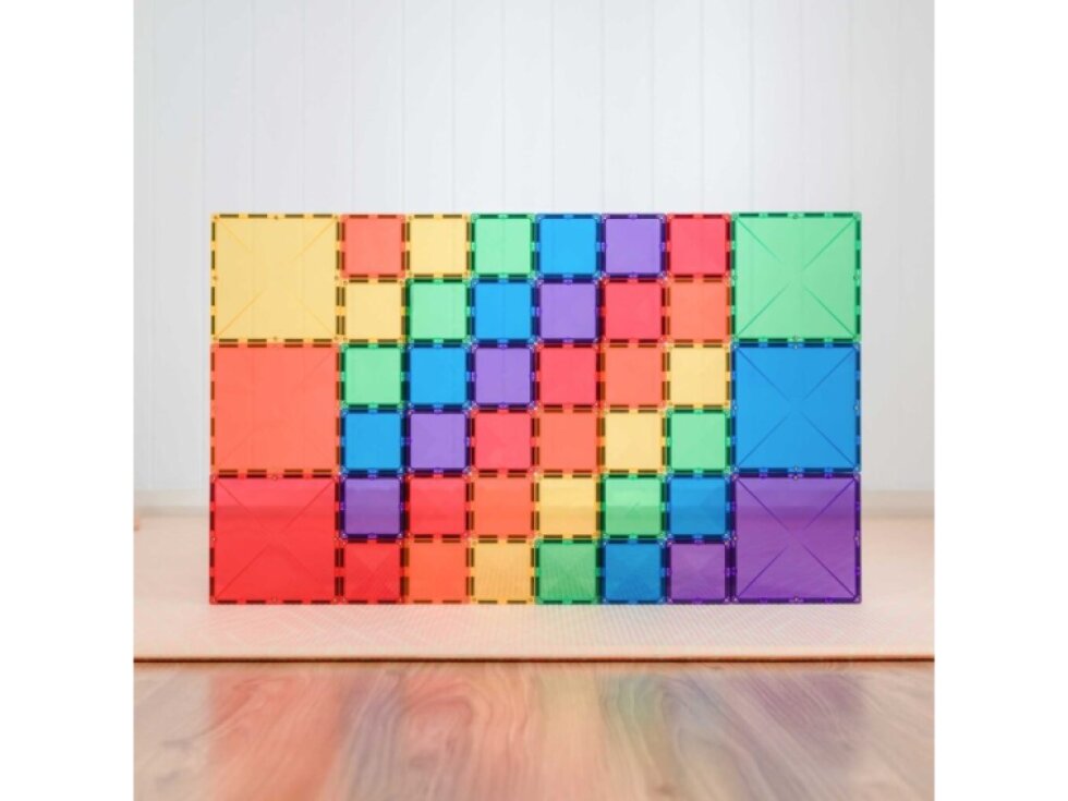 Connetix magnetická stavebnica - Rainbow Square Pack 42 ks
