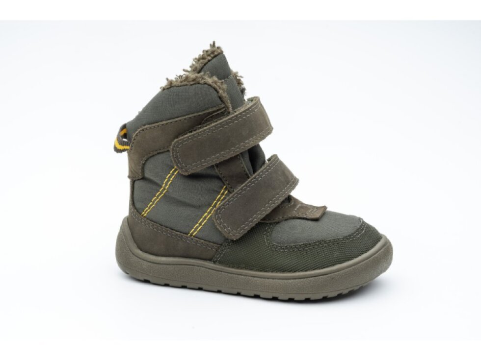 Protetika - Detské barefoot zimné barefoot topánky LENO KHAKI