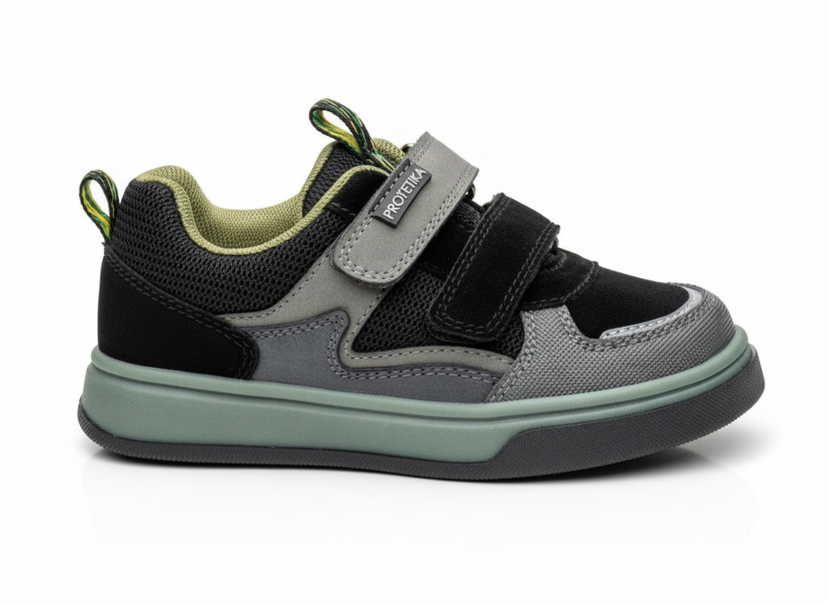 Protetika - Detské chlapčenské prechodné topánky LEO BLACK