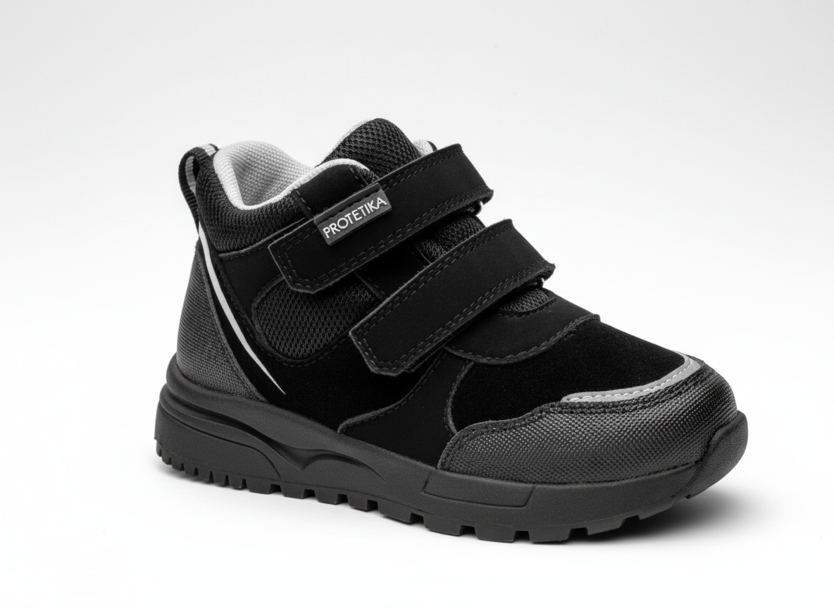 Protetika - Detské prechodné topánky NILS BLACK