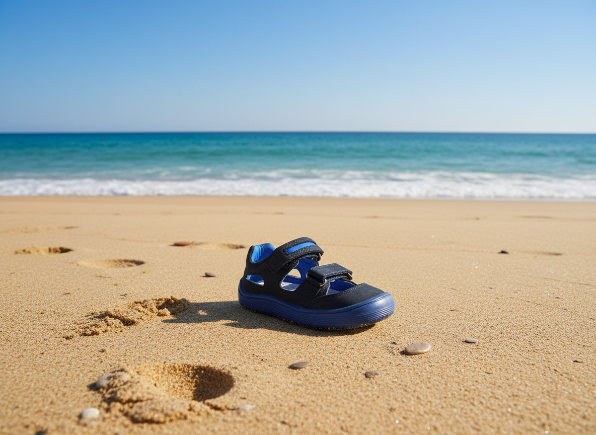 Protetika - Chlapčenské barefoot sandálky PADY DENIM