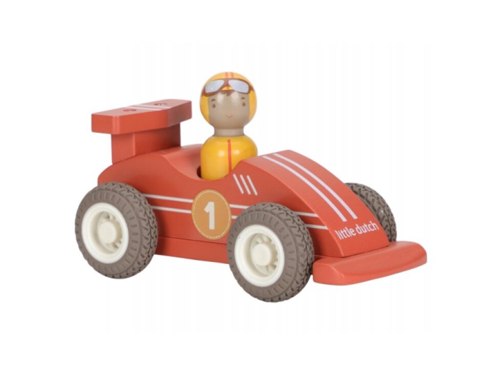 Little Dutch Pretekárske autíčka na zotrvačník drevené