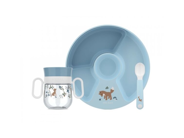 Little Dutch Detská jedálenská sada 3-dielna