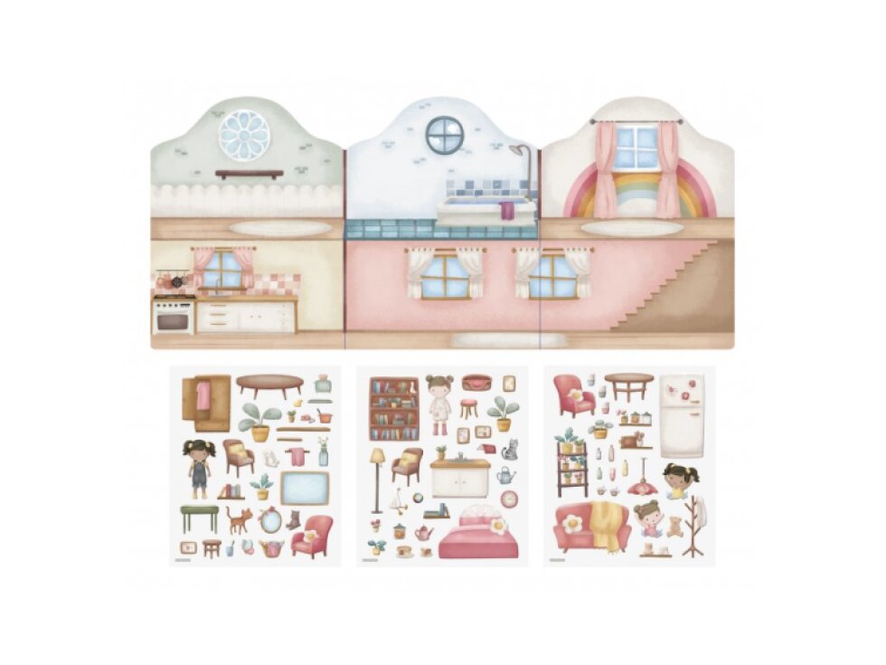 Little Dutch Knižka so samolepkami Dom Rosa
