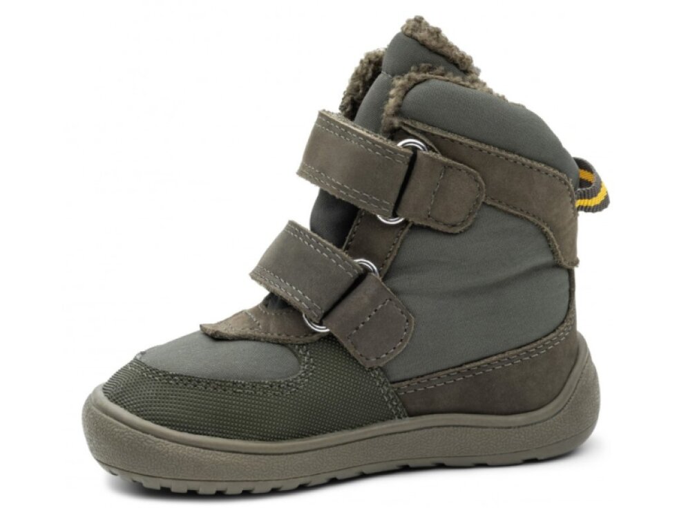 Protetika - Detské barefoot zimné barefoot topánky LENO KHAKI