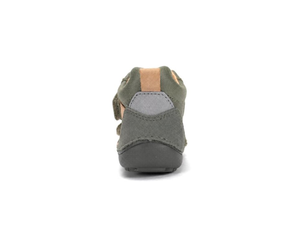 D.D. Step - Detské prechodné barefoot topánky A063-62353M Olive