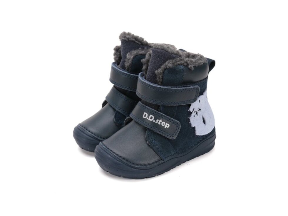 D.D. Step - Detské zimné topánky W071-52346A Royal Blue
