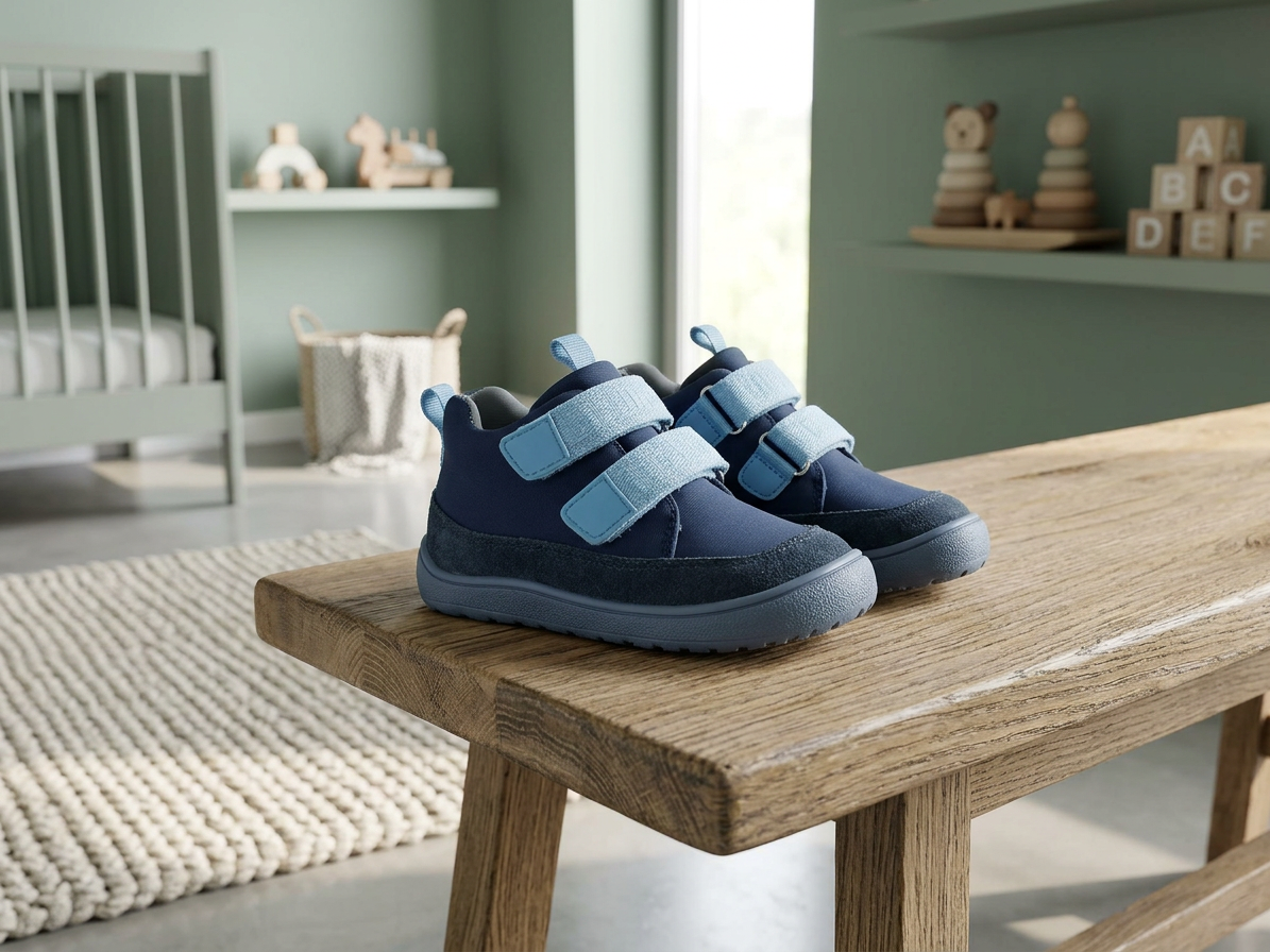 Protetika - Detské prechodné barefoot topánky ROS NAVY