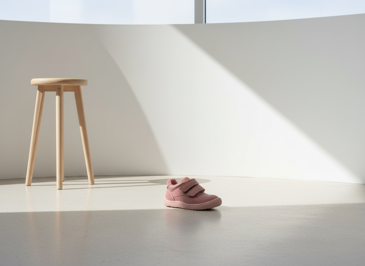 Protetika - Detské prechodné barefoot topánky ANA DARK PINK