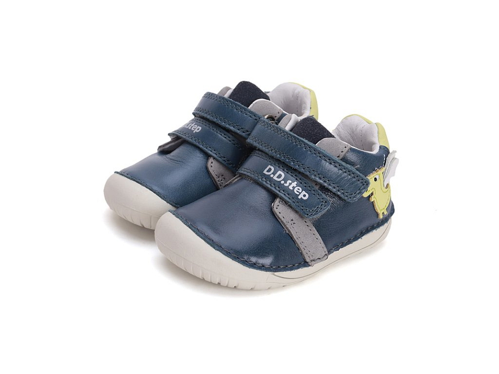 D.D. Step - Chlapčenské prechodné barefoot topánky S070-51562A Royal Blue