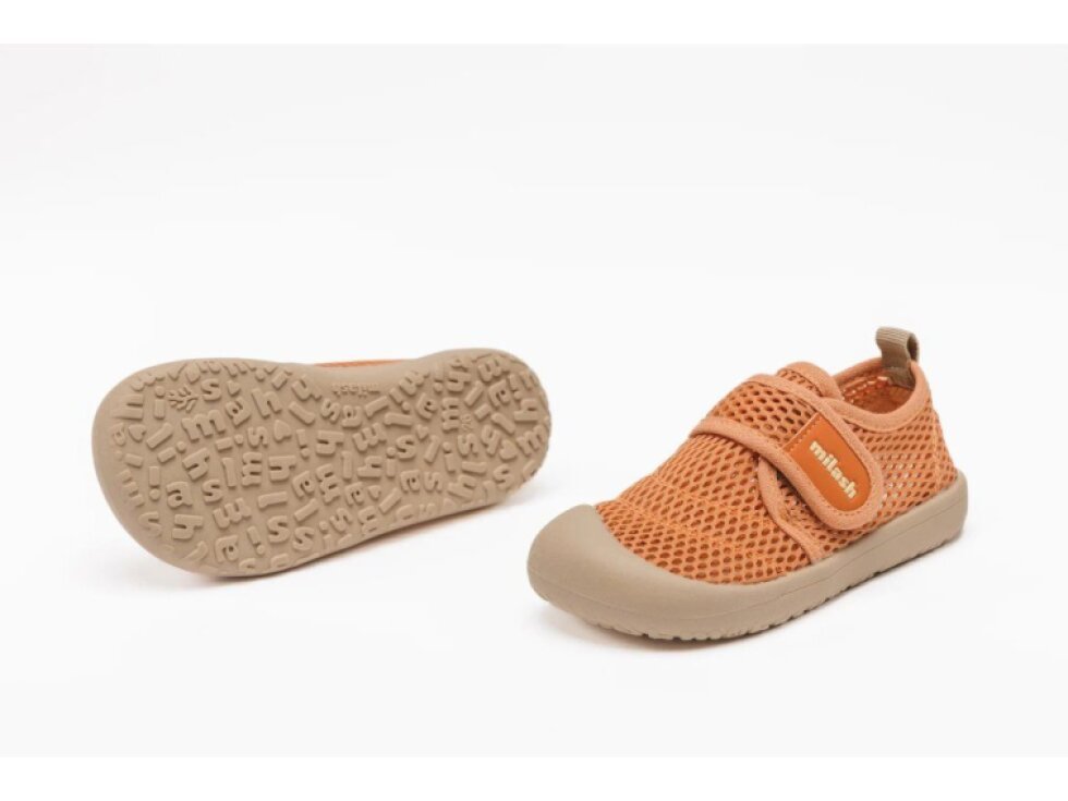 Milash - Detské barefoot tenisky FUN SHOES All Road Caramel Orange