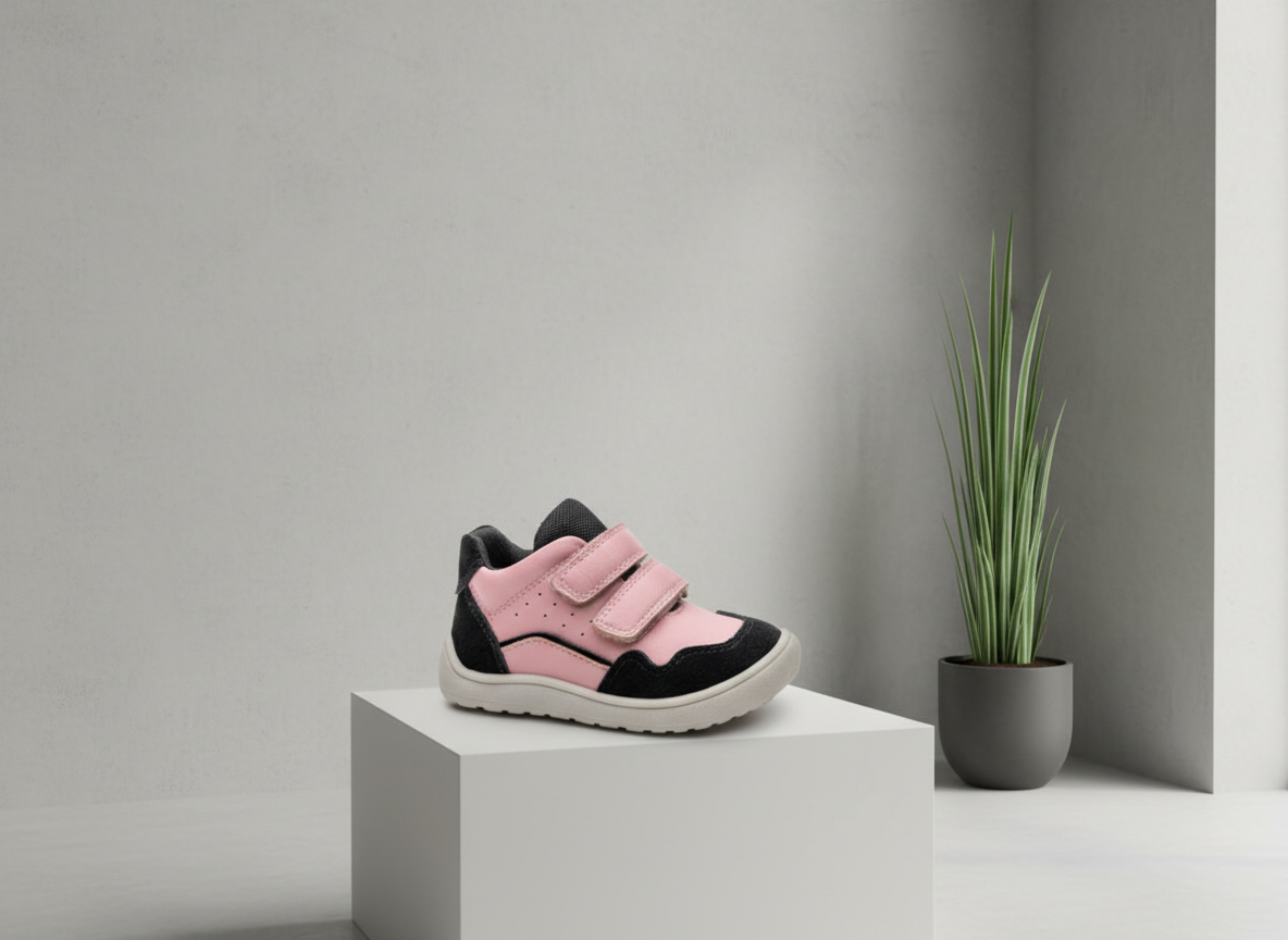 Protetika - Detské prechodné barefoot topánky ANA PINK