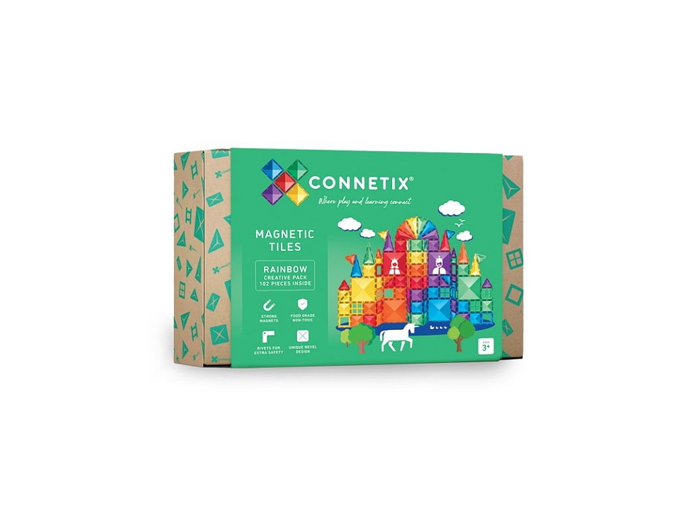 Connetix magnetická stavebnica - Rainbow Creative Pack 102 ks