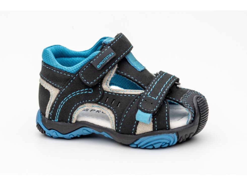 Protetika - Detské chlapčenské sandálky LORENZO BLACK