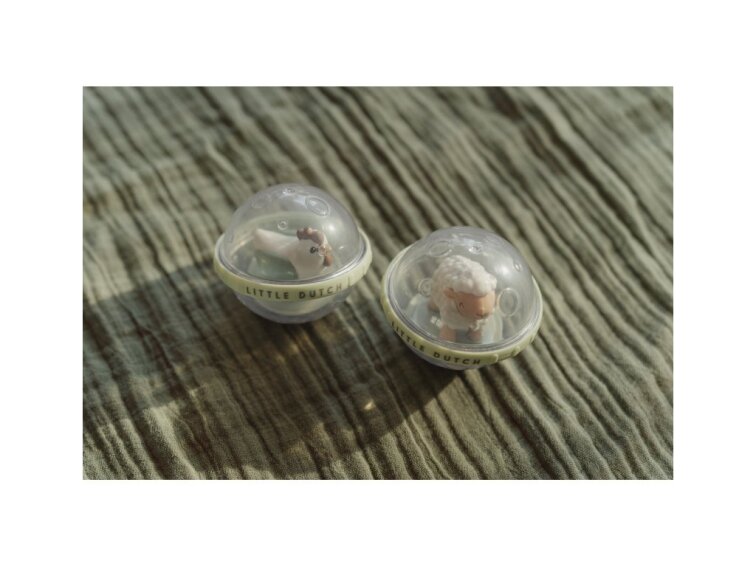 Little Dutch Rotujúce loptičky 2 ks Farma