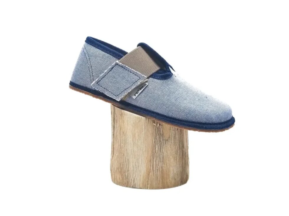 Pegres - Detské barefoot papučky BF 01 Modrá