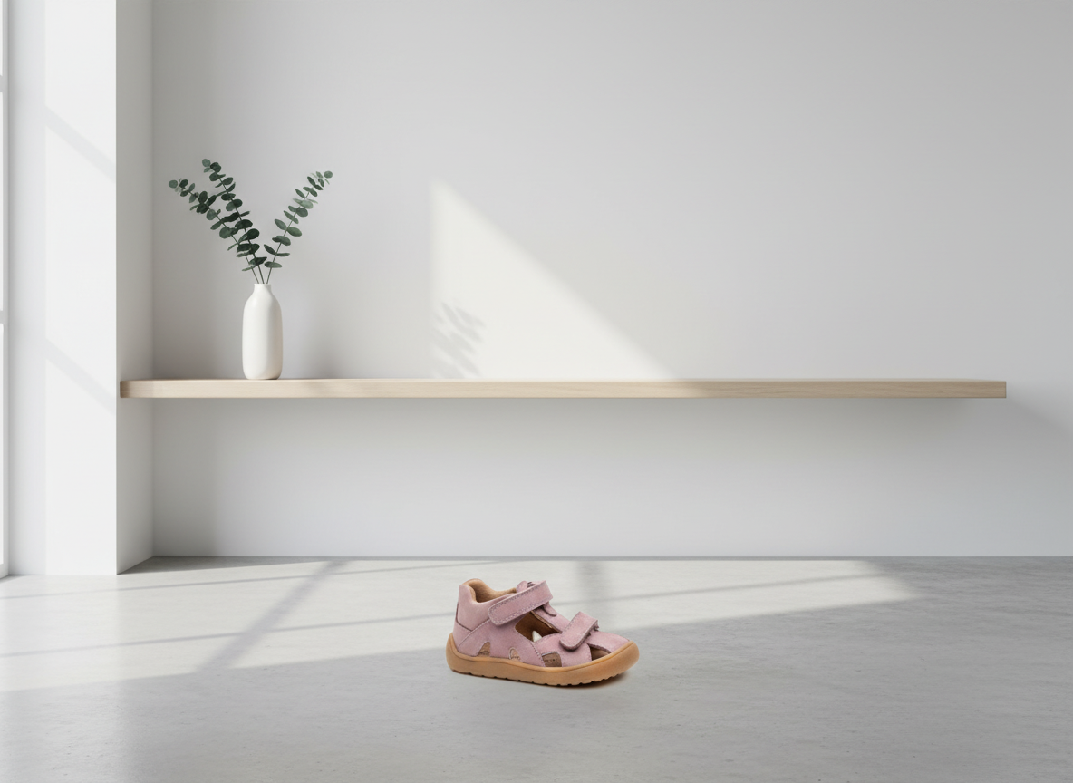 Protetika - Dievčenské barefoot sandálky HANA PURPLE
