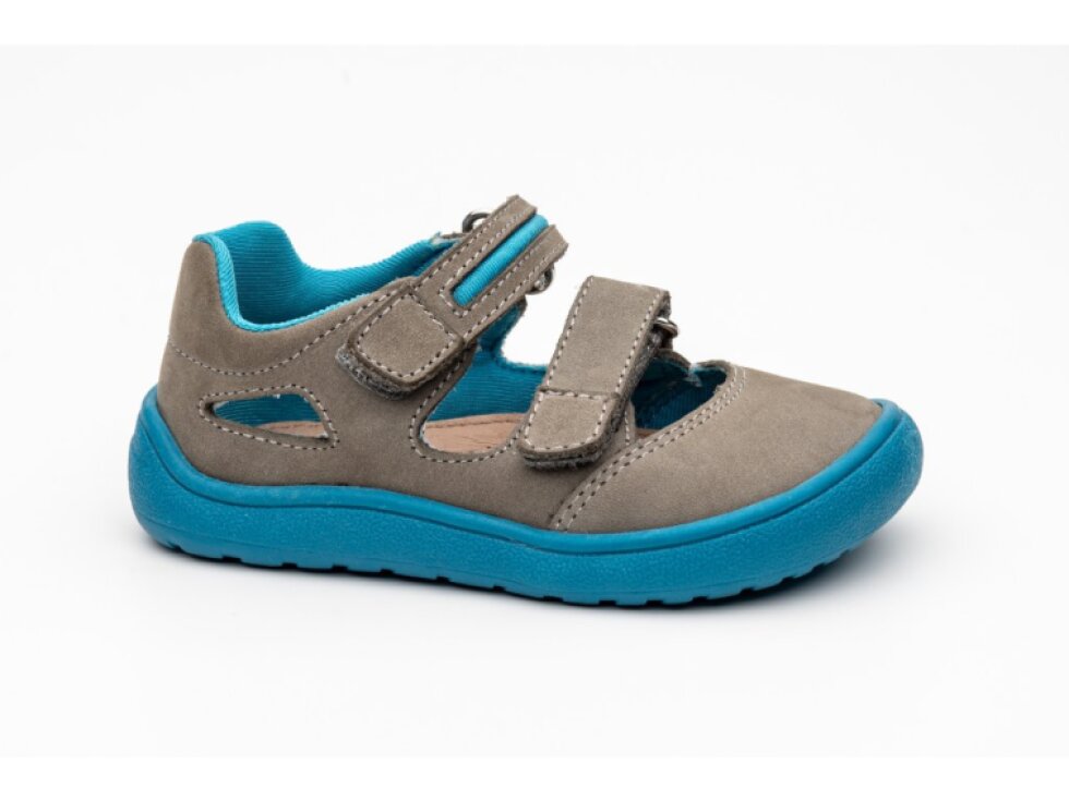 Protetika - Detské chlapčenské barefoot sandálky NERY KHAKI