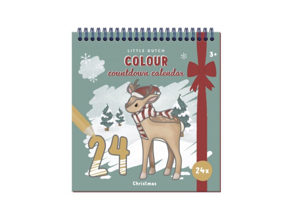 Little Dutch Adventný kalendár omaľovánky