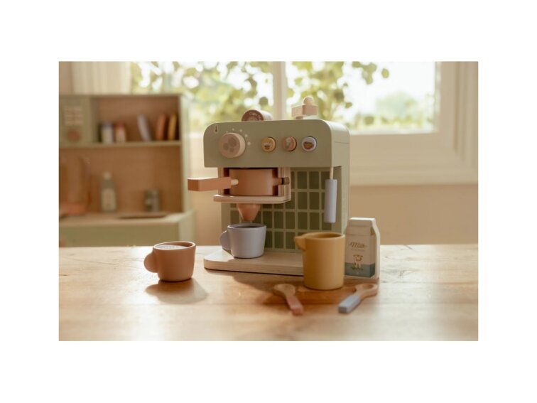 Little Dutch Kávovar na kapsule drevený