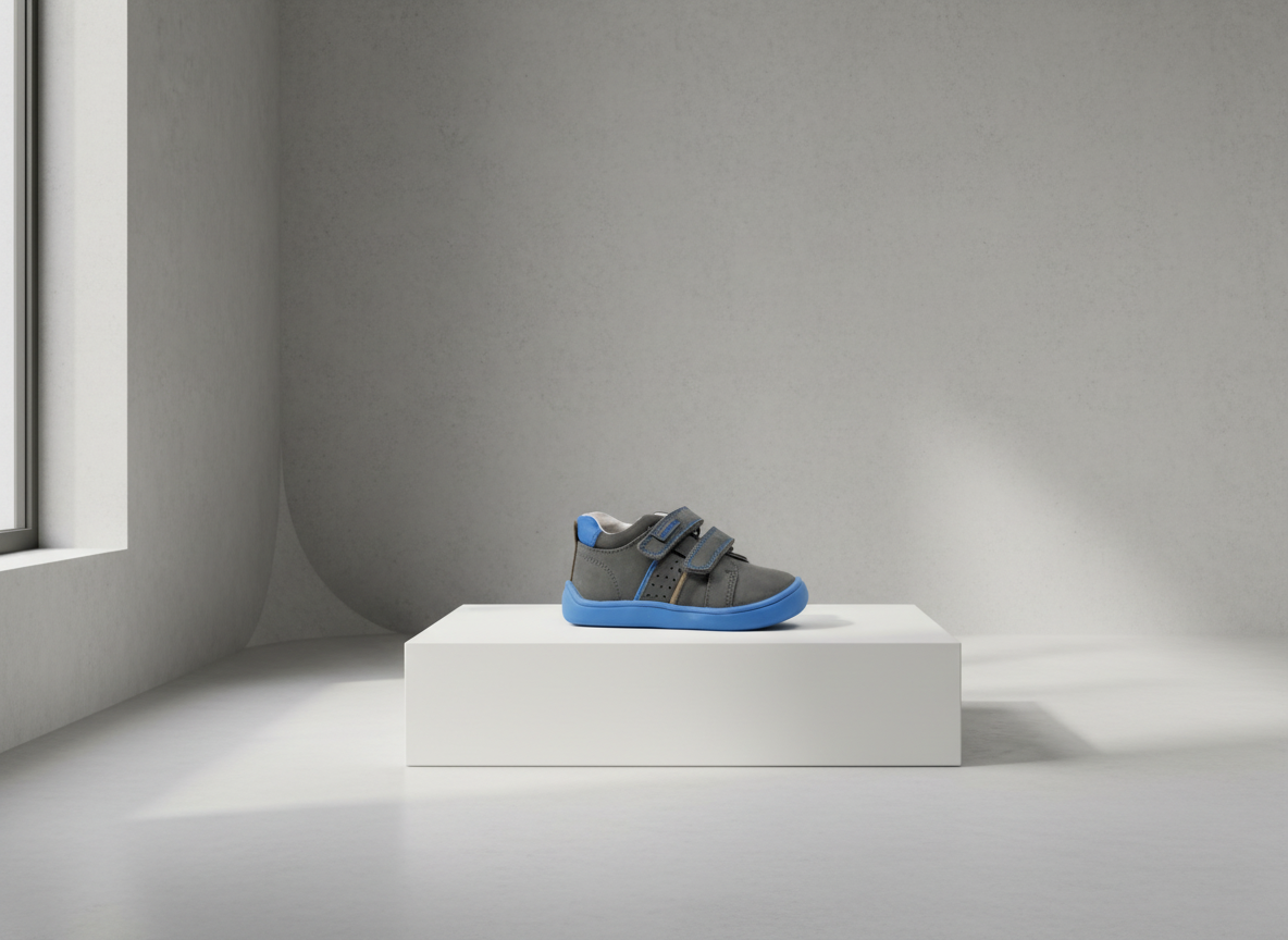 Protetika - Detské prechodné barefoot topánky RASEL GREY