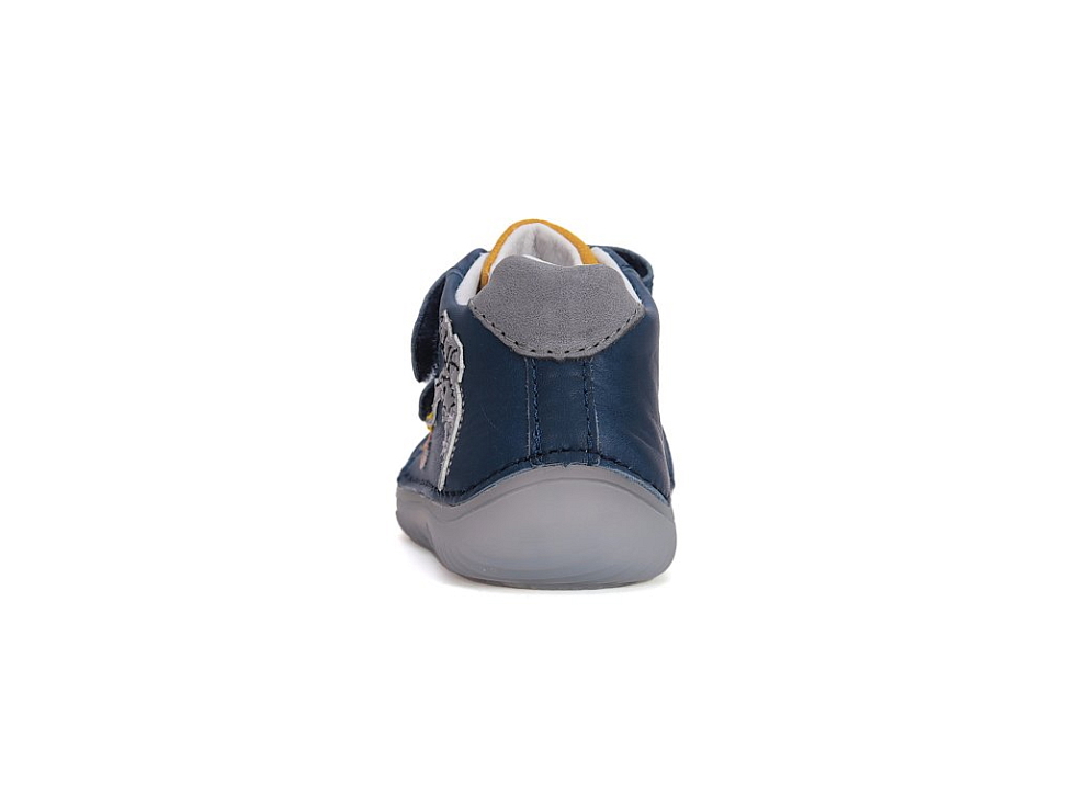 D.D. Step - Chlapčenské prechodné barefoot topánky S073-51696AM Bermuda Blue