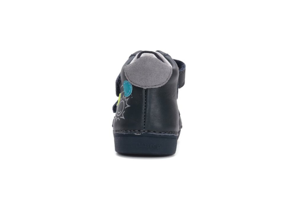 D.D. Step - Detské prechodné barefoot topánky A068-42418 Black
