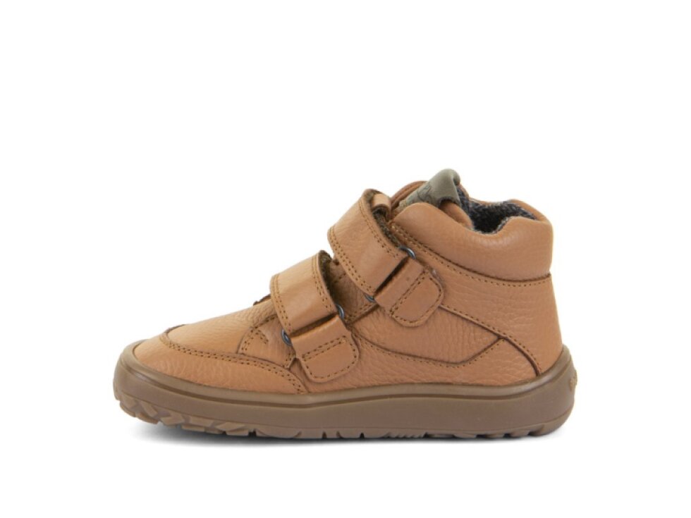 Froddo - Detské barefoot topánky AUTUMN TEX LEAHTER G3110264-8 COGNAC
