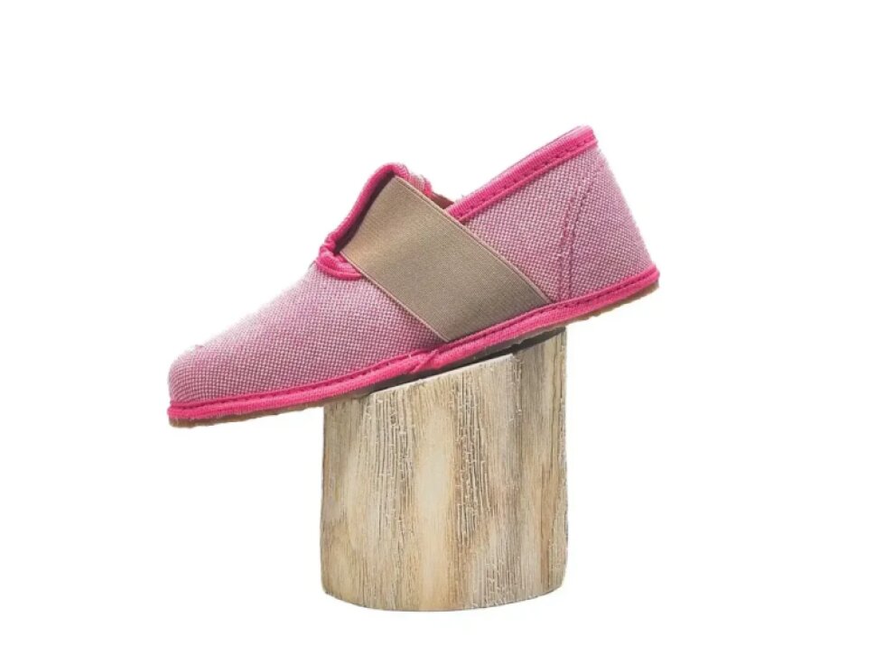 Pegres - Detské barefoot papučky BF 01 Ružová