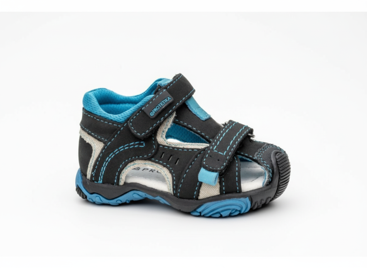 Protetika - Detské chlapčenské sandálky LORENZO BLACK